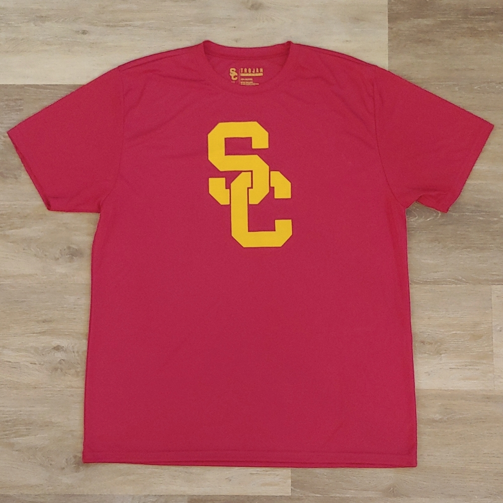 USC Trojans Men's 100% Polyester Red Athletic Shirt Size XL